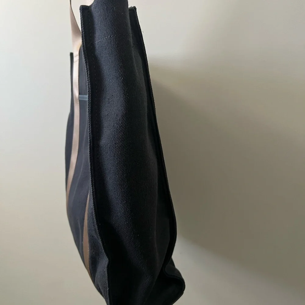Ted Baker Navy Tote with Tan Straps